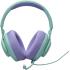 JBL Quantum 100M2 Wired Gaming Headphones, 40mm Dynamic Drivers, Detachable Boom, Directional Microphone Pick-Up Pattern, Fabric-Covered Memory Foam Ear Cushions, 1.2m Cable, Blue